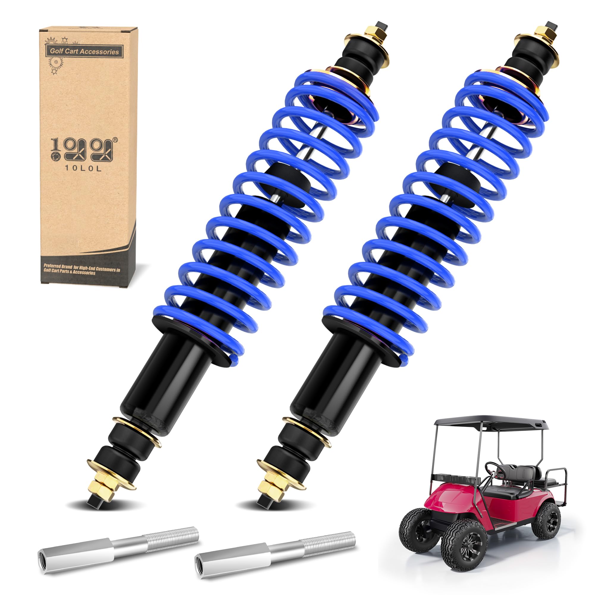 10L0L Heavy Duty Coil Front Rear Shock Absorber Kit for EZGO